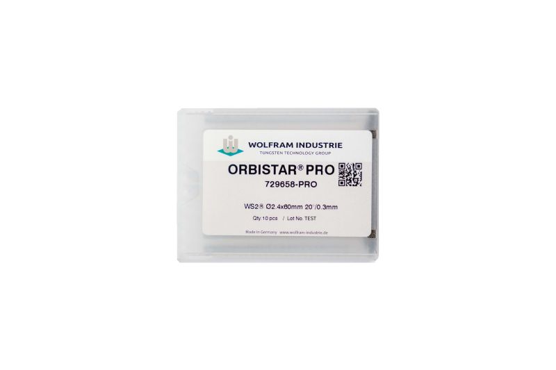 ORBISTAR® WS2® Ø 1,6x60 mm eins. 20°, Tip 0,3mm